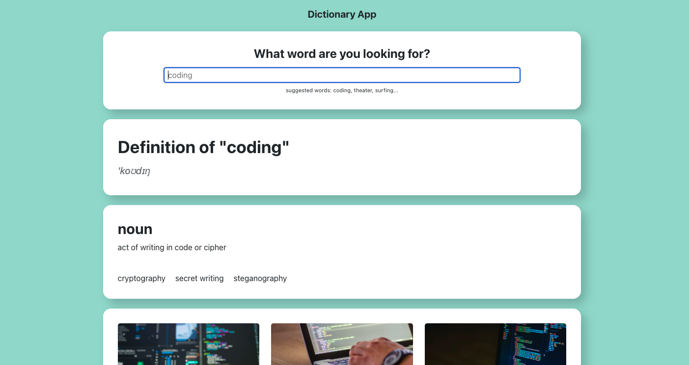 Dictionary image